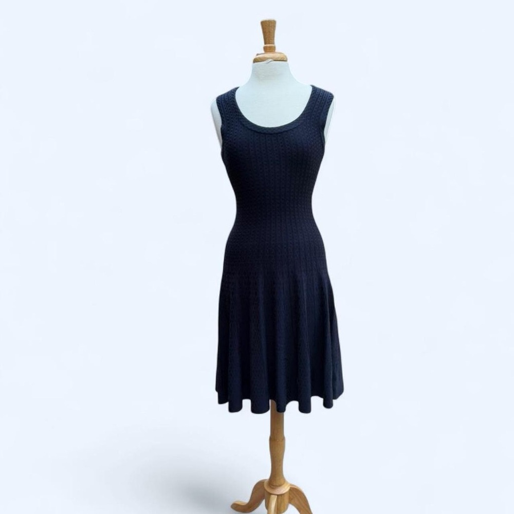 Nic + Zoe Fit & Flare Navy Dress